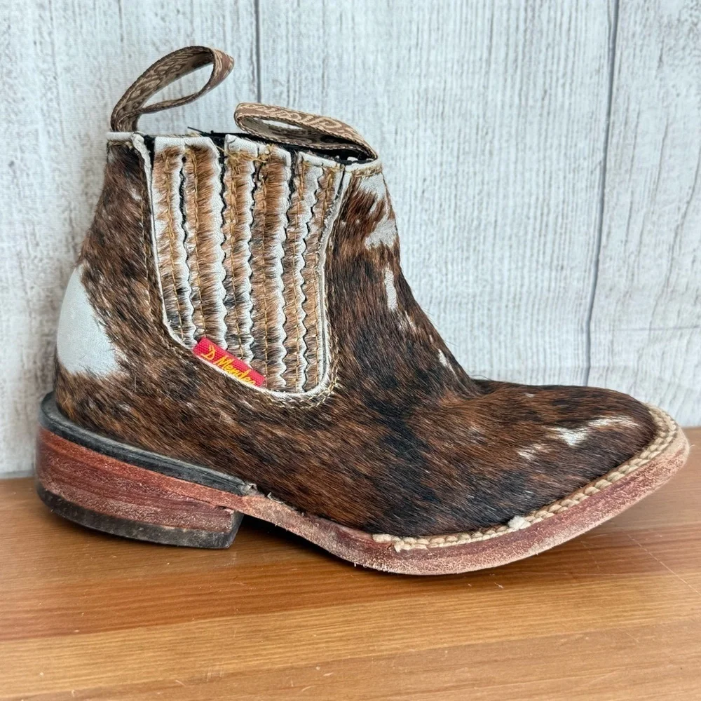 D’MENDEZ Cow Hide Made in Mexico Children’s Western Boots Size MX 17 US 10